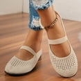 thumbnail image 5 of Miluxas Women's Ballet Shoes Comfortable Slip on Round Toe Flat Casual Shoes for Walking, Driving, Dressy Khaki 9(42), 5 of 6