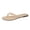 Beige, variant on Women’s Braided Flip Flops, Woven Toe-Loop Flat Sandals, Open-Toe Summer Slippers for Beach & Casual Wear White 36