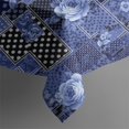 thumbnail image 5 of Pioneer Flower Floral Print Pattern Square Tablecloth, Waterproof Wipeable Spillproof Washable Table Cover for Home Kitchen Party Decor, 42"x42", 5 of 6
