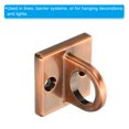 thumbnail image 4 of Uxcell Pad Eye Plate U Hooks Metal Ceiling Hook Wall Mount Loop with Screws Hardware Ring Hooks Copper, 4 of 6