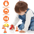 thumbnail image 4 of TOP! Mini Traffic Cones 10Pcs Miniature Road Construction Kids Signs Toys, 4 of 4