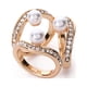 thumbnail image 4 of Minnieouse Bufanda de seda para mujer Clip de anillo Chal de moda Hebilla Titular Broche Moda de boda Bufandas clásicas Sujetador Oro / Perla Type2 NO2, 4 of 6