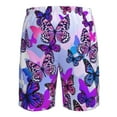 thumbnail image 6 of Disketp Men'S Swim Trunks Hawaiian Breathable Surf Beach Swimsuits Mesh Lining Beach Shorts With Pockets-Flying Butterflies, 6 of 9