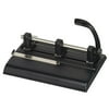 40-Sheet Lever Action Two- to Seven-Hole Punch 9/32" Holes, Black