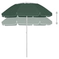 thumbnail image 2 of vidaXL Parasol de Plage Vert 300 cm, 2 of 5