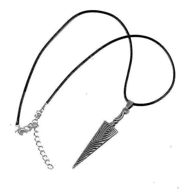 Collar con colgante de uñas de hueso de caballero hueco de anime