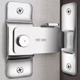 thumbnail image 4 of Stainless Steel 90 Degree Buckle Right Angle Hook Lock Bolts for Sliding Door, 4 of 8