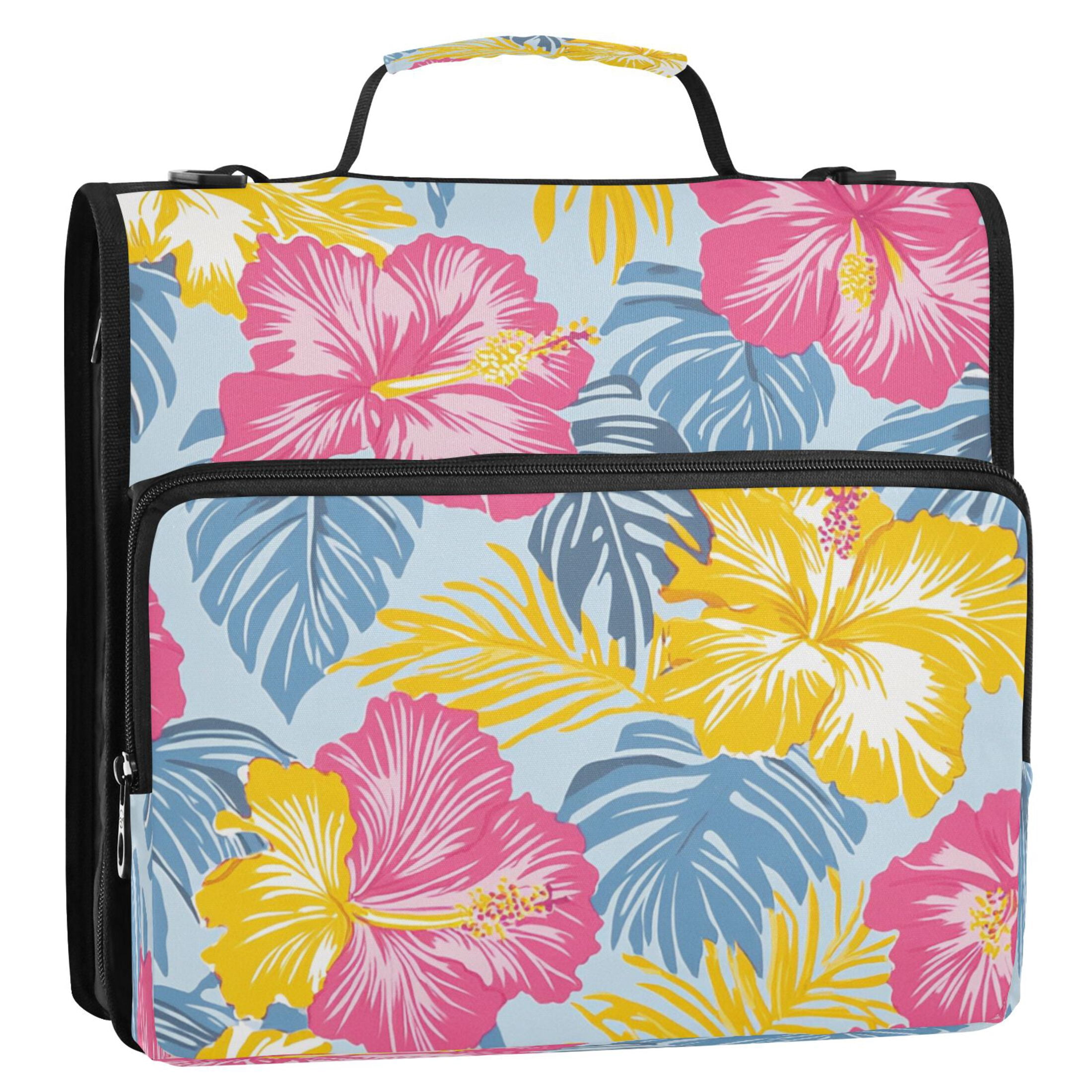 YAZAOO Zipper Binder trapper keeper Documents Organized Design Island Dreams Printed