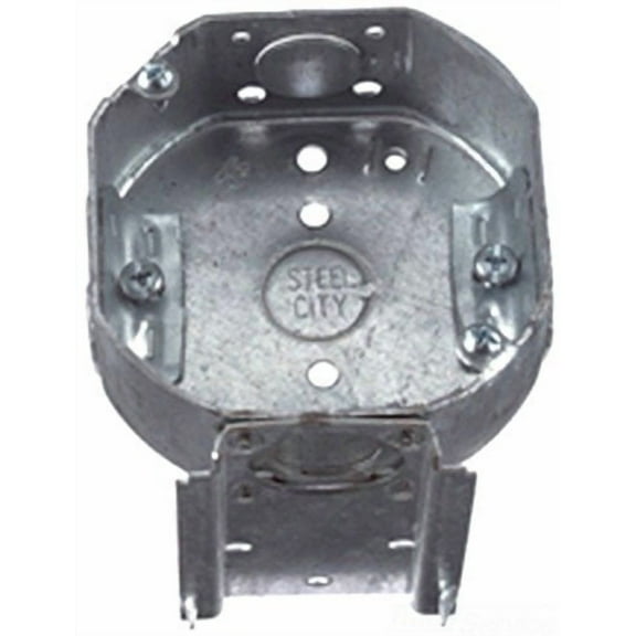 Thomas & Betts Steel City Octagon Electrical Box 54151-NL - Pre-Galvanized Steel - 4 In