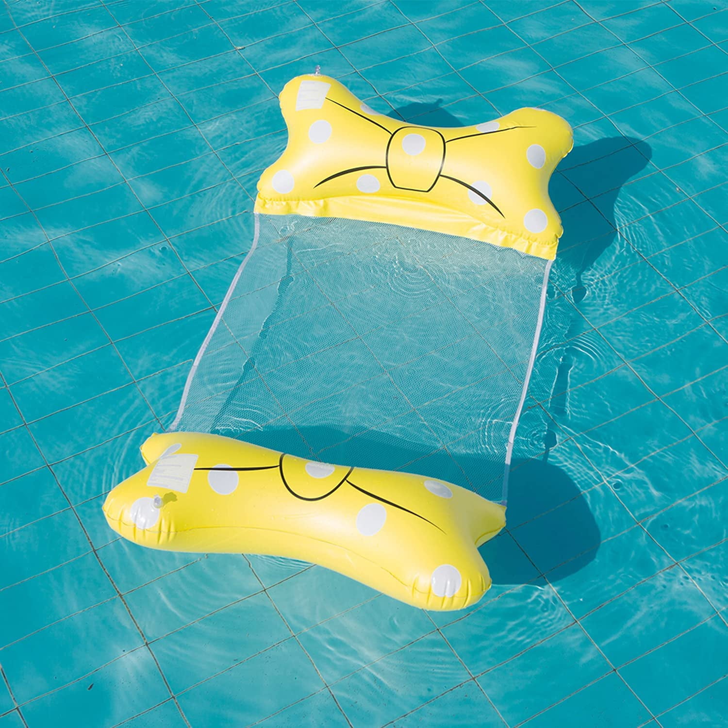 57 x 27.6-inch Rectangular Shape Floating Pool Swimming Accessory – Yellow