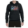 thumbnail image 2 of Wild Bobby,Colorful Football Mom Sports Unisex Graphic Hoodie Sweatshirt, Black, 2XL, 2 of 3