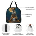 thumbnail image 3 of Bingfone Moon Night Sky Cute Rabbit Print Lunch Bag Insulated Lunch Box, Small Leakproof Cooler Food Lunch Containers Reusable High Capacity Lunch Tote Bags for Work, Travel, Outdoor, 3 of 5