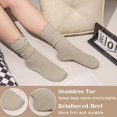thumbnail image 4 of CoCoMangos 6 Pairs Ruffle Socks Soft Cute Frilly Turn-Cuff Long Casual Slouch Cotton Crew Socks for Women Gifts, 4 of 7