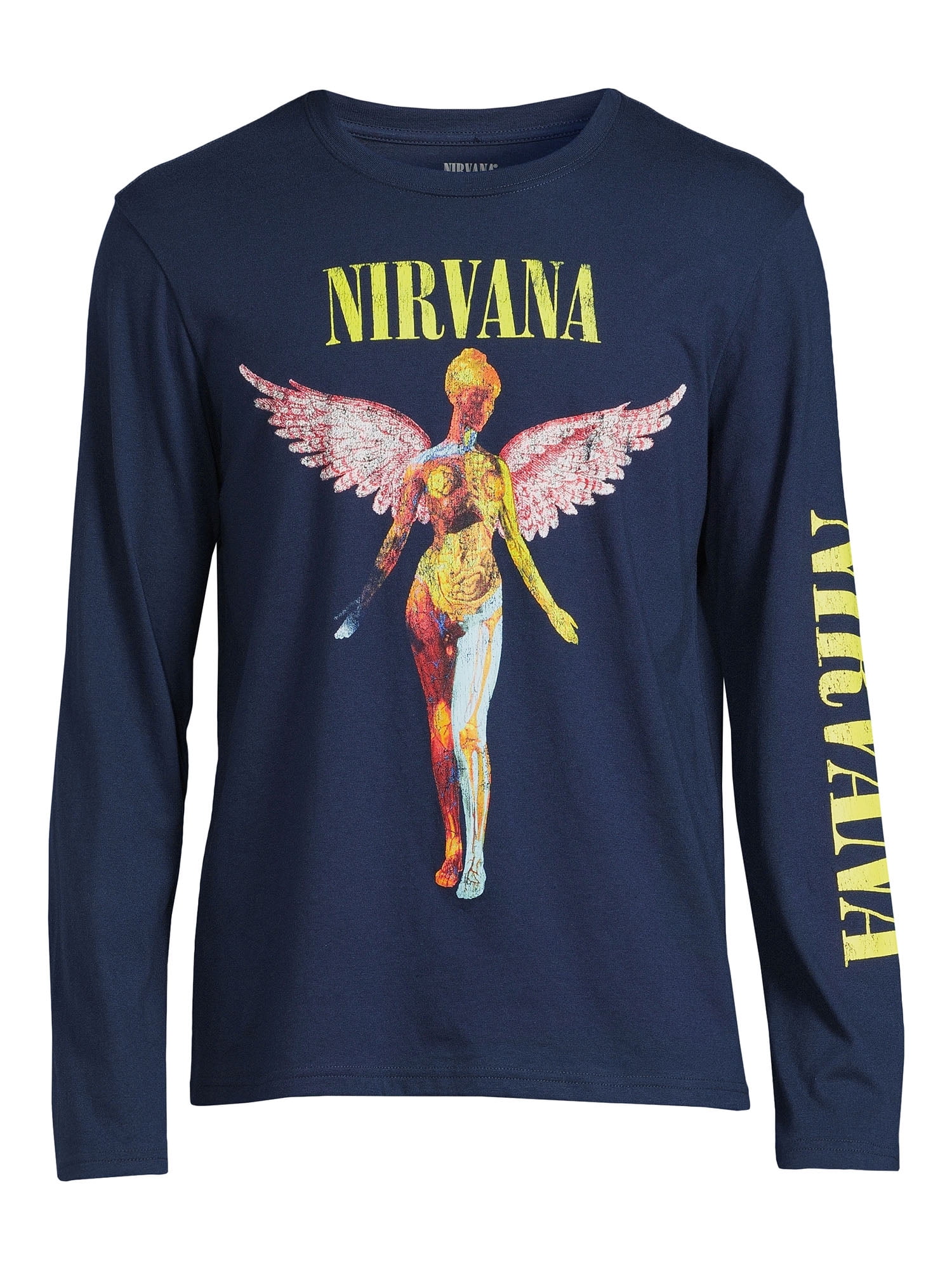 Oversized Nirvana Long Sleeve License T-shirt | boohooMAN USA