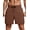 Coffee Brown, variant on YOGA Men's Linerless Workout Shorts 5'' - Lightweight Quick Dry for Running Sports Athletic Gym with Pockets Black Large