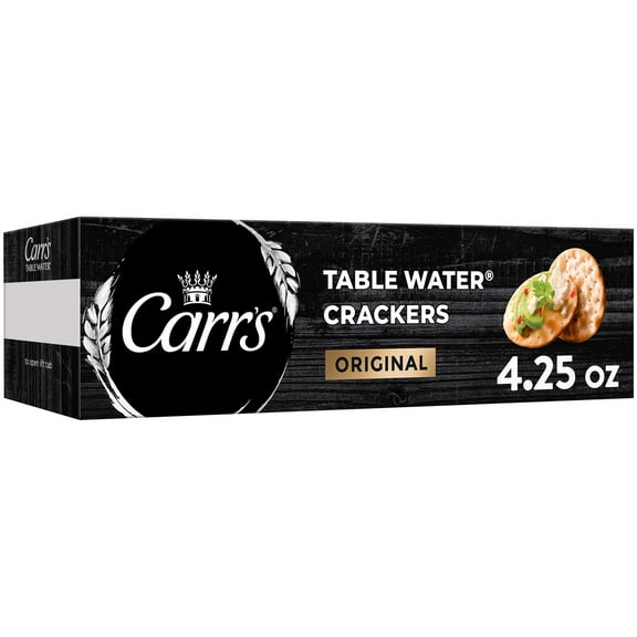 Carr's Original Table Water Crackers, Baked Snack Crackers, 4.25 oz