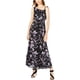 thumbnail image 1 of INC Maxi vestido floral para mujer, negro, XX-Large, 1 of 1
