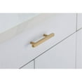 thumbnail image 2 of Maklaine Modern 4" Center To Center Bar Pull Multipack in Brass (Set of 10), 2 of 6