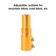 thumbnail image 3 of Eigraketly Vástago de bicicleta de montaña, extensor de manillar de bicicleta de carretera portátil, pieza de modificación ajustable, mantenimiento de Ciclismo Oro Eigraketly OD022420-05, 3 of 6
