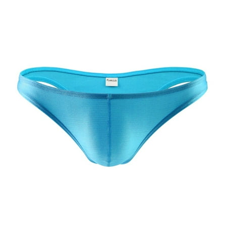 

Men Low Waist Briefs Breathable Elastic Lifting Hips Solid Color Male Underpants S