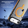 thumbnail image 3 of Entronix [Magnetic] Case Compatible with iPhone 17 Air - Translucent Matte Back w/ Rugged Edges, 3 of 5
