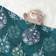 thumbnail image 2 of Yiaed whiter Snowflake balloons Print Dog Blankets-Cat Blanket Washable for Couch Protection,Puppy Blanket, Soft Plush Reversible Throw Furniture Protector-Large, 2 of 8