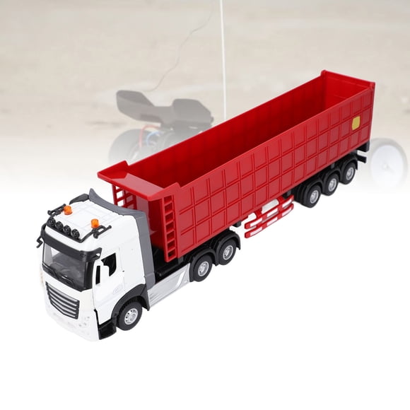 Dump Trailer Truck, Safety Heavy Duty Alloy Dump Trailer Truck Vehicles Toy for Indoor
