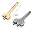 thumbnail image 2 of QualitChoice Outil de Perçage Bricolage Trous en Cuir Outils de Perforation Portable Clou d'Aération Ajustable avec Poignée Accessoire Professionnel Argent Blanc Argent Blanc, 2 of 6