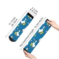 thumbnail image 4 of Fuzoiu Cartoon Goose Print Adult Socks, Crew Moisture-wicking Socks, Unisex Cushion Crew Socks,Casual Sports Ankle Socks, 4 of 7