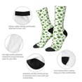 thumbnail image 3 of Uemuo St. Patrick's day Pattern Women's Crew Socks, Soft Durable Breathable Moisture-Wicking with Odor Control Cotton socks, 3 of 6