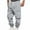 Gray, variant on Men Cargo Work Sweatpant,Wide Led Pants,Men's Pants Solid Color Work Cargo Elastic Waist Drawstring Jogger Ankle Cuff Long Pants