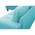 thumbnail image 6 of Starhome L Shaped Green Couch with Storage Ottoman(Pillows Included) Microfiber, 6 of 7