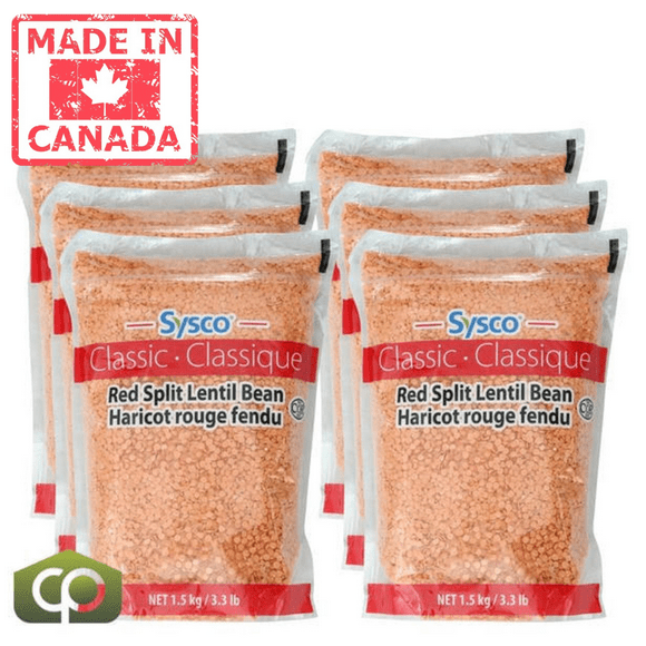 Sysco Classic Bean Lentil Red 1.5KG/3.3LBS (2/Case)- Canadian Made