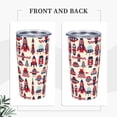 thumbnail image 4 of Kll Rocket Pattern Stainless Steel Vacuum Insulated Coffee Cup 20 Oz Insulated Travel Mug Water Cup With Leak-Proof Straw Lid & Flip Lid,1 Metal Straws,1 Cleaning Brush, 4 of 8