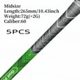 thumbnail image 1 of 13pcs/set Professional Soft Rubber Non-slip Golf Grips, Standard/Midsize, Fit All Weather 5pcs Green Midsize, 1 of 6