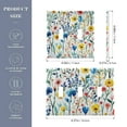 thumbnail image 2 of Yayeee Toggle Light Switch Wall Plate 2-Gang 4.56"x4.48" Decorative Outlet Cover, Blue Wildflower Pattern, 2 of 7