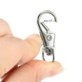 thumbnail image 5 of Uxcell 38mm Length Zinc Alloy Swivel Clasps Lanyard Snap Hook Silver,20 Pack, 5 of 6