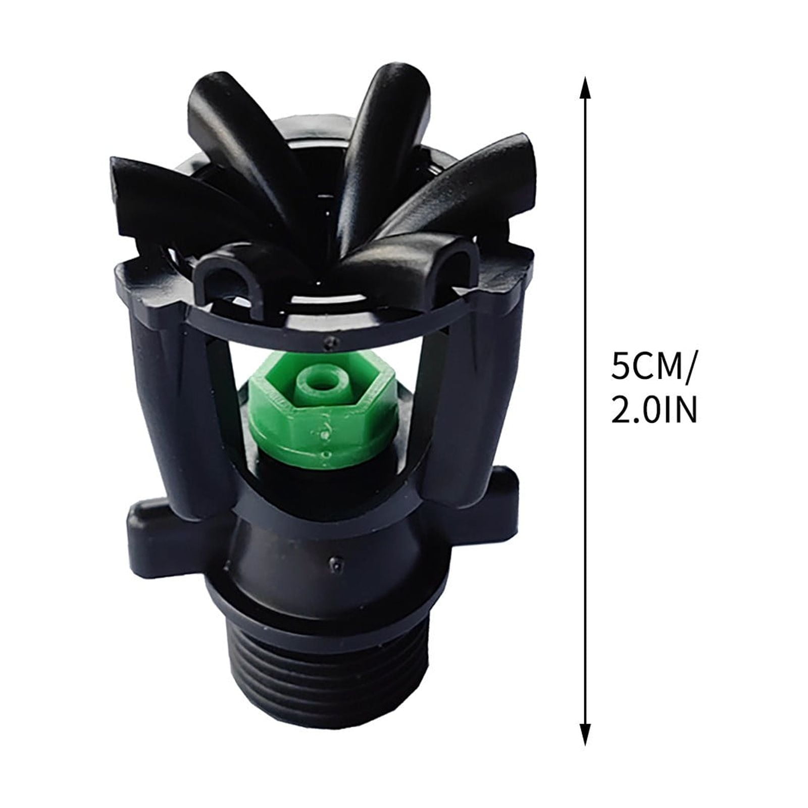 Cadorn 5PCS 4 - Inch Swing Sprinklers, 360° Rotating Garden Irrigation Nozzles for Lawn, Vegetable, Dust - Suppression