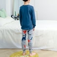 thumbnail image 5 of Gubotare Toddler Boy Pajamas Set Kids Boys Girls Toddler Solid Daily Pyjamas Sleepwear Set Basic 3T 4T (Dark Blue,3-4 Years), 5 of 8