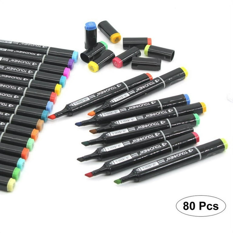 Buy 80PCS TOUCH Markers Marker Pen Set Dual Heads Graphic Artist Craft  Sketch Copic - MyDeal