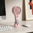 thumbnail image 7 of Partheme Misting Fan Portable Desktop Fan- Handheld Mini Rechargeable & Water Mist - Ideal for Travel, Camping, Outdoor, Home, Office, Makeup,Commute , Pink, 7 of 7