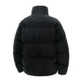 thumbnail image 5 of Corduroy Quilted Jacket Stand Collar Winter Warm Coat For Outdoor Windproof Cold Weather, 5 of 5