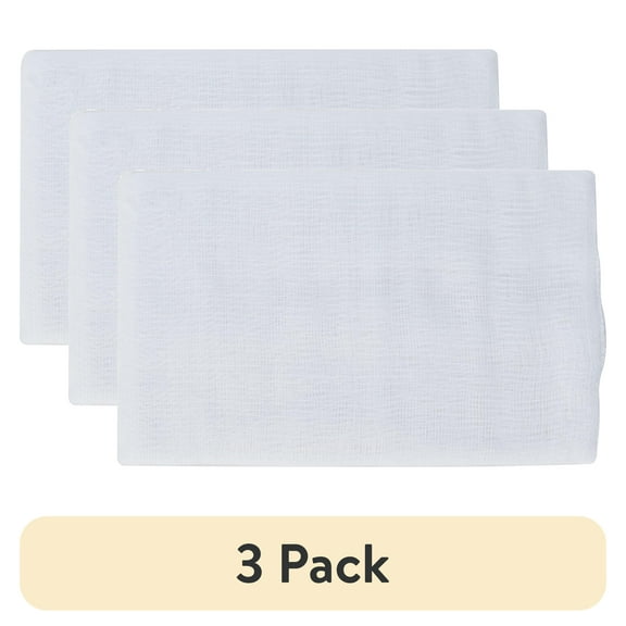 (3 pack) Farberware Cotton Canning Cheese Cloth 2 Square Yards White