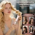 thumbnail image 3 of Cordless Hair Straightener for Women,2 in 1 Diamond Hair Straightener and Curler with Fast Heating and Adjustable Temp 338°F-410°F, Straightener Flat Iron for Travel & Home,Colored, 3 of 9