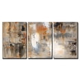 thumbnail image 2 of wall26 Canvas Print Wall Art Set Black, White &amp; Orange Brushstrokes Abstract Shapes Illustrations Modern Art Chic Colorful Multicolor Ultra for Living Room, Bedroom, Office - 24"x36"x3, 2 of 4