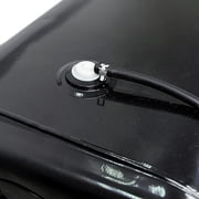 Forcecar Rectangular Gallon Auxiliary Fuel Transfer Tank Metal Black