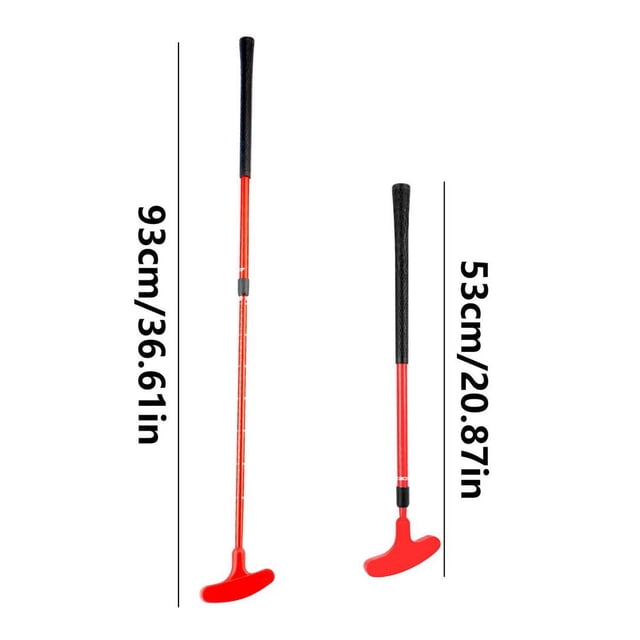 1pc Kids Adults Golf Putter Club Children Double Side Mini Rubber Head Putter Equipment Fitness Golf Toys For Golf Games Red