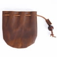 thumbnail image 6 of PU Leather Wallet Coin Pouch Drawstring Bag Small Purse Zipper Closure Travel Storage, 6 of 10