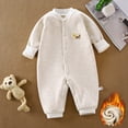 thumbnail image 2 of CAUYDY Preemie Boys Bodysuit Baby Clothes 3 6 9 Months 1T 2T Newborn Long Sleeve Romper Fall Winter Infant Boy Pajamas Toddler Sleepers Yellow for Sizes 3-6 Months, 2 of 4