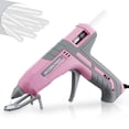 thumbnail image 1 of Cinta rosa de doble temperatura con pistola de pegamento caliente WORKPRO, tamaño completo, 60/100 W, 1 of 8